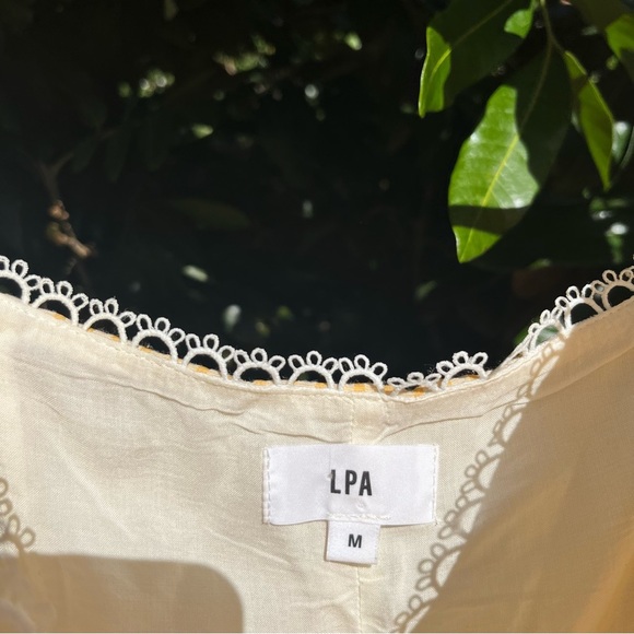 LPA Yellow Striped Blouse - Picture 5 of 6